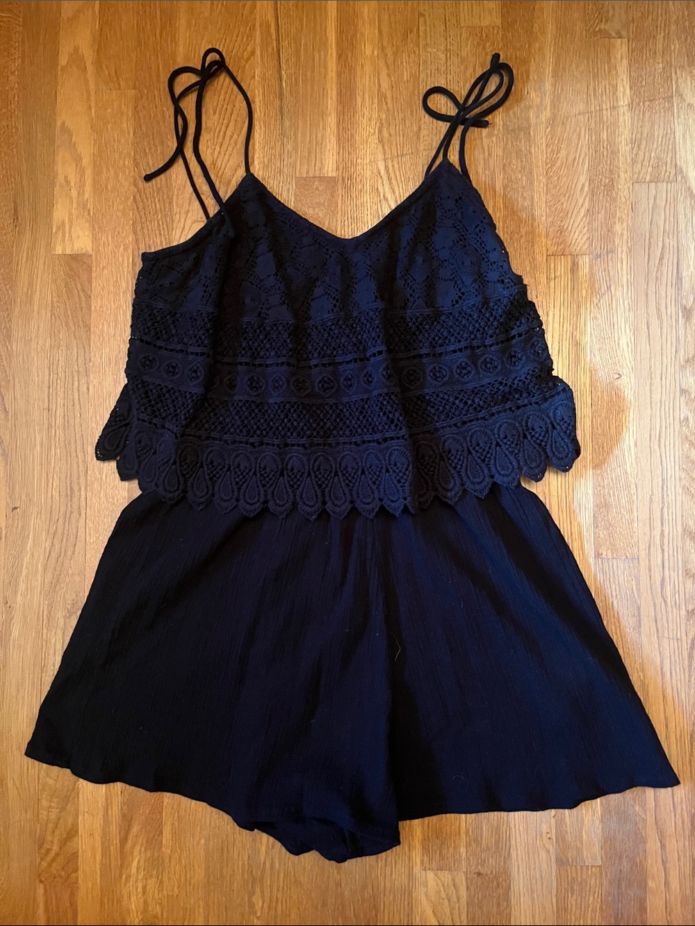 Topshop Black Romper